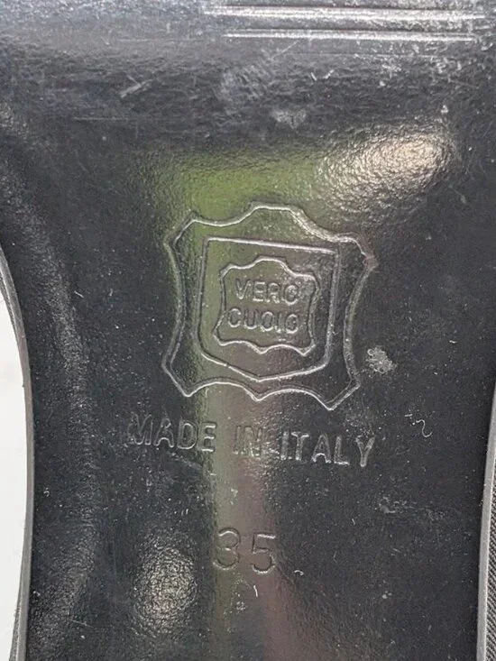 Authentic Dolce & Gabbana Black Satin Beaded Mule Heel Sandals Womens Sz 35 - Picture 9 of 11